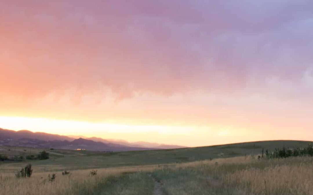 September Watercolor- Stormy Skies at Sharptail Ridge