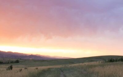 September Watercolor- Stormy Skies at Sharptail Ridge